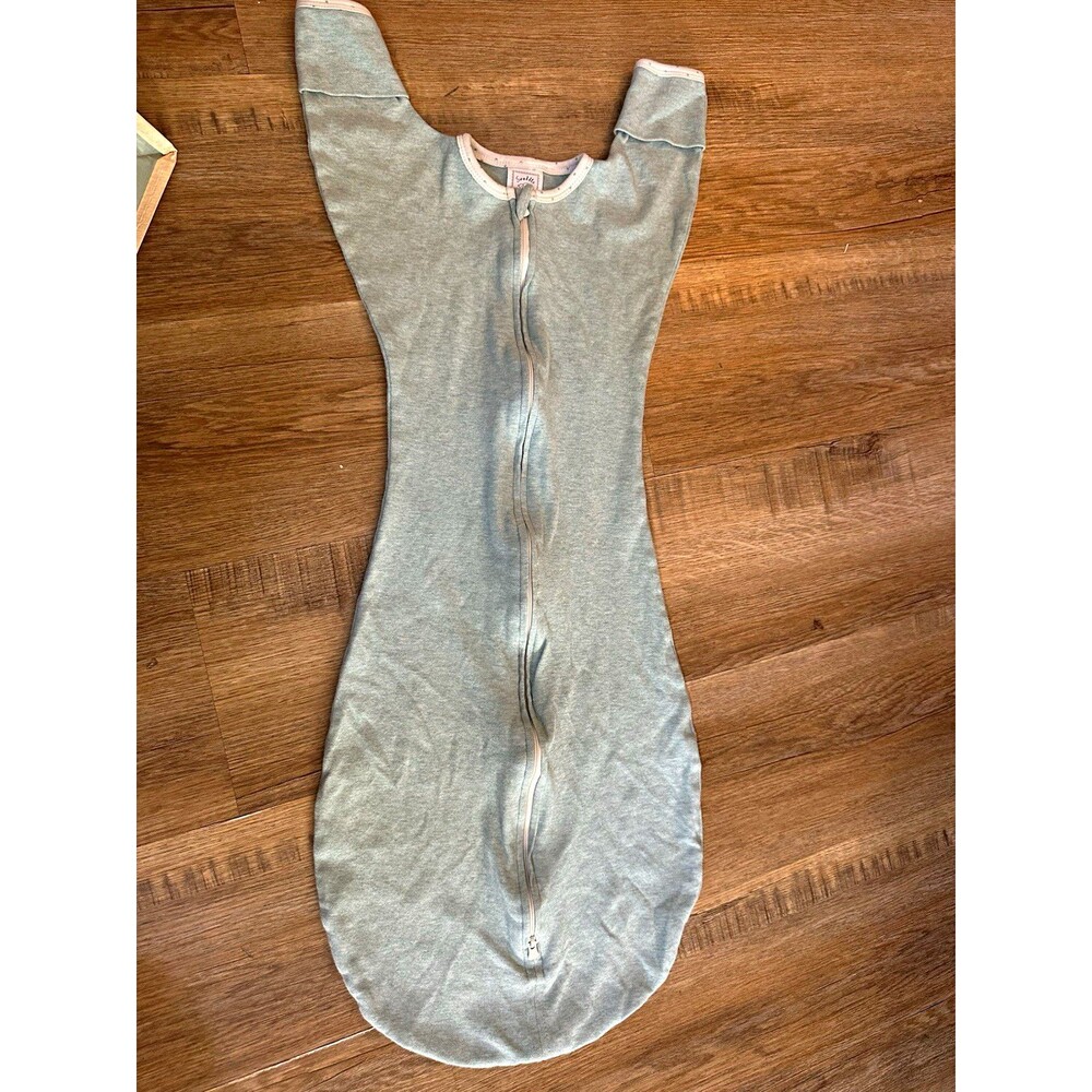 SwaddleDesigns Transitional Swaddle Sack Swaddle 6-9 Months Green Cotton baby